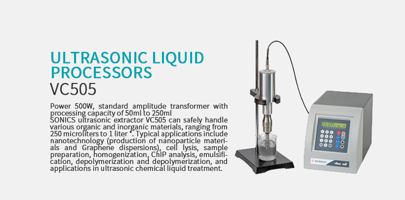 Ultrasonic Liquid Processors VC505